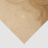 Woodland Christmas Angel with Cherries Tissuepapier (Detail)