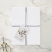 Woodland Christmas Berries Cadeaulabel (Met Touw)