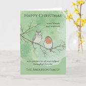 Woodland Christmas Card for Neighbors and Friends Kaart (Gele Bloem)
