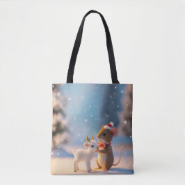 Woodland Christmas Companions Canvas tassen