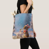 Woodland Christmas Companions Canvas tassen (Dichtbij)