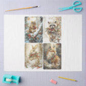 Woodland Christmas Critters Tissuepapier (Craft)