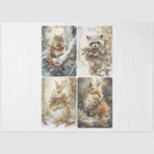 Woodland Christmas Critters Tissuepapier (Voorkant)
