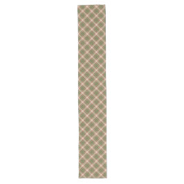 Woodland Christmas Diagonal Plaid Lange Tafelloper