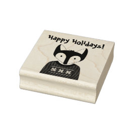 Woodland Christmas Rubber Stamp Rubberstempel