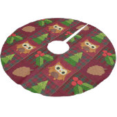 Woodland Christmas Tree Rok Kerstboom Rok (Gekanteld)