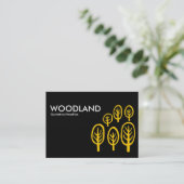 Woodland (Chubby) - Amber on Black Visitekaartje (Staand voorkant)