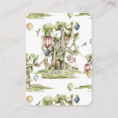 Woodland Circus Baby shower | Diaper Raffle Informatiekaartje (Achterkant)