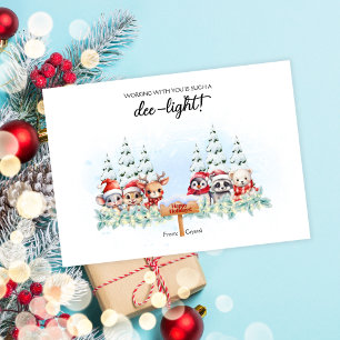 Woodland Co-Worker Holiday Kaart