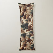 Woodland Comfort Faux Fur Lichaamskussen (Achterkant (Verticaal))