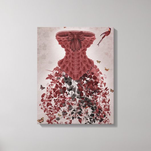 Woodland Corset Canvas Afdruk (Voorkant)