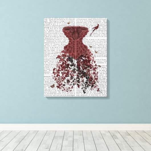 Woodland Corset Canvas Afdruk (Insitu (Houten vloer))