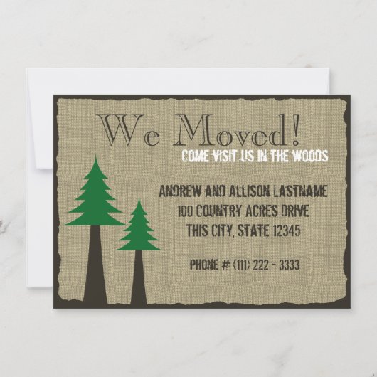 Woodland Country New Home Aankondiging (Voorkant)