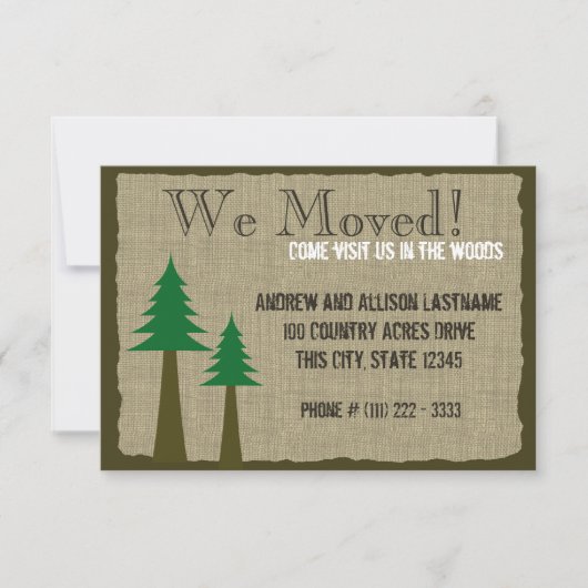 Woodland Country New Home Aankondiging (Voorkant)