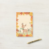 Woodland Cozy Post-it® Notes (Op bureau)