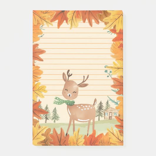 Woodland Cozy Post-it® Notes (Voorkant)