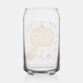 Woodland Cozy Vibes Mok Blikvorm Glas (Achterkant)