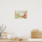 Woodland Creaters Animals Deer Fox Rabbit Owl Art Poster (Keuken)