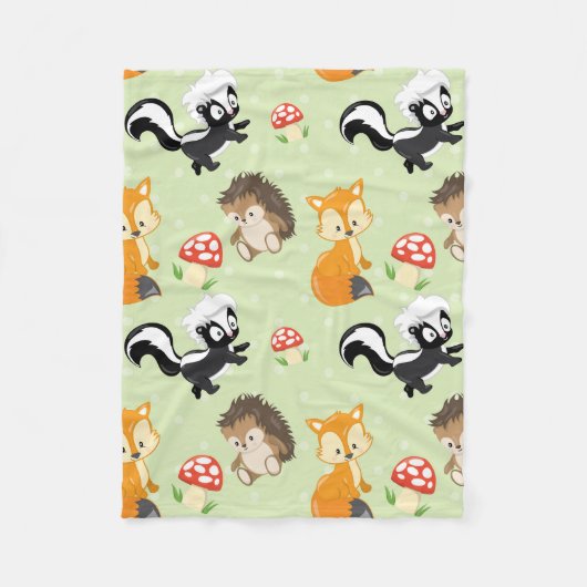 Woodland Creates unisex baby fleece blanket (Voorkant)