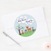Woodland Creature Baby shower Stickers (Envelop)