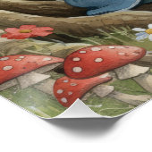 Woodland Creature Gnome baby shower poster (Hoek)