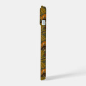 Woodland Creatures and Leaves Pattern iPhone 15 Case (Linkerkant)