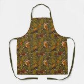 Woodland Creatures and Leaves Pattern Schort (Voorkant)