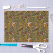 Woodland Creatures and Leaves Pattern Tissuepapier (Craft)