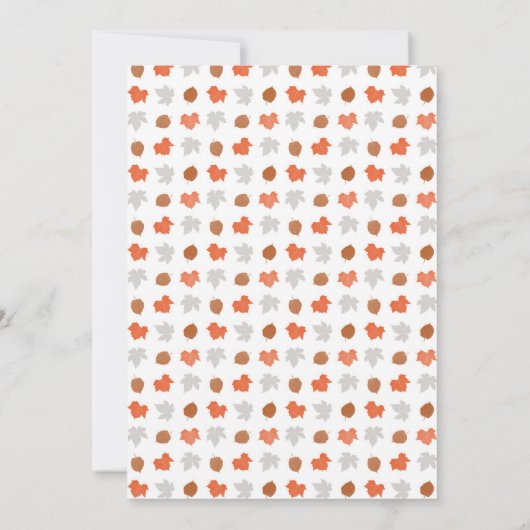 Woodland Creatures Baby shower dank je gedicht Bedankkaart (Achterkant)