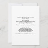 Woodland Creatures Baby shower Invite Waterverf Kaart (Achterkant)