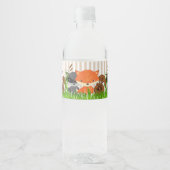 Woodland Creatures Baby shower waterflesetiketten Waterfles Etiket (Voorkant)