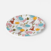 Woodland Creatures - Beer en Fox Papieren Bordje (Gekanteld)