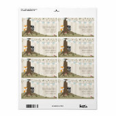 Woodland Creatures Boy Baby shower Label (Full Sheet)
