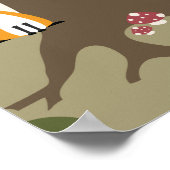 Woodland Creatures Boy Baby shower Poster (Hoek)