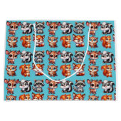 Woodland Creatures Boy's Baby shower Groot Cadeauzakje (Voorkant)