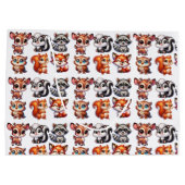 Woodland Creatures Boy's Baby shower Groot Cadeauzakje (Achterkant)