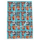 Woodland Creatures Boy's Baby shower Medium Cadeauzakje (Achterkant)