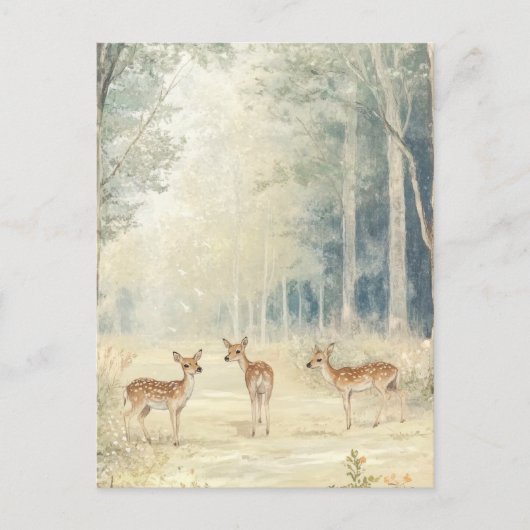 Woodland Creatures Briefkaart (Voorkant)