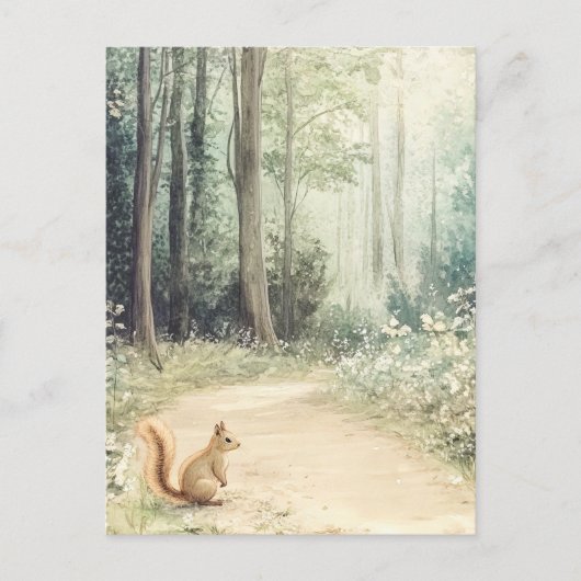 Woodland Creatures Briefkaart (Voorkant)