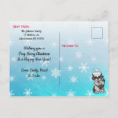 Woodland Creatures Christmas Briefkaart (Achterkant)