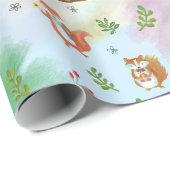 Woodland Creatures Christmas Cadeaupapier (Rol Hoek)