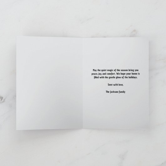 Woodland Creatures Custom Christmas Kaart (Binnen)