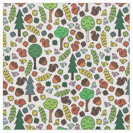 Woodland Creatures Fabric Stof