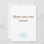 Woodland Creatures Herfst Birthday Party Invitatio Kaart (Achterkant)