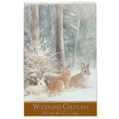 Woodland Creatures: Natuur Kunst Kalender (Hoes)