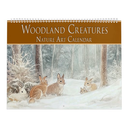 Woodland Creatures: Natuur Kunst Kalender (Hoes)
