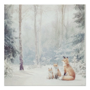 Woodland Creatures Perfect Poster