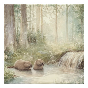 Woodland Creatures Perfect Poster