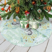 Woodland Creatures Squirrel Kerstmis Fleece Kerstboom Rok