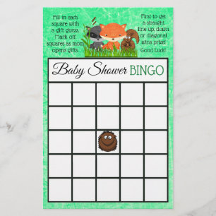 Woodland Creatures themed baby shower games